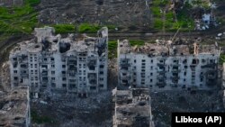 Наслідки росйських обстрілів у Мар’їнці, травень 2023 року