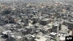 Зруйновані будівлі у Хан-Юнісі на півдні Сектору Газу, 22 квітня 2024 року