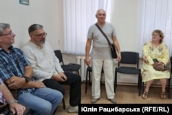 Володимир Земляний на відкритті фотовиставки