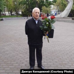 Дмитро Колодяжний, постраждалий через ракетну атаку в Дніпрі. Квітень 2024 року