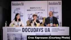 Під час перегляду фільму Крим.Реалії «Тиха депортація» у рамках правозахисної програми RIGHTS NOW! фестивалю Docudays UA, 2 червня 2024 року