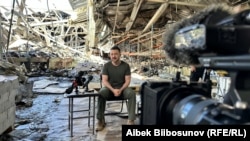 Володимир Зеленський під час інтерв’ю центральноазійським ЗМІ, Харків, 24 травня 2024 року