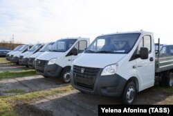 Вантажні Газель Next на території «Чеченавто» , 28 березня 2023 року