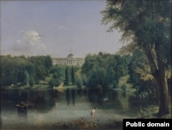 Копія картини часто гостюючого в Качанівці за життя Г. С. Тарновського (1788-1853) художника Василя Штернберга (1837). (Оригінал демонструється в Національному художньому музеї України)