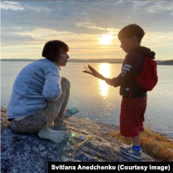 Світлана Анедченко з сином Гордієм