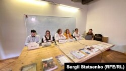 Пресс-конференция правозащитников перед началом Крымской платформы в Праге, 23 октября 2023