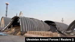 Зернові склади після російської атаки, Одеська область, 16 серпня 2023 року