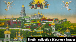 Києво-Печерська лавра на плані для прочан, надрукованому в 1913 році в типографії Абдали Сааде