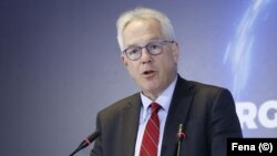 Ambasador Sjedinjenih Država u BiH Michael Murphy na energetskom samitu u Neumu, 24. aprila 2024.