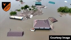 Дома в Олешках накрывала большая вода, июнь 2023 года