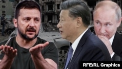 Лідери України, Китаю та Росії (колаж)