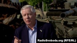 Сенатор-республіканець Ліндсі Ґрем. Київ, 26 травня 2023 року