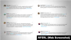 Tvitovi sličnog sadržaja o poseti crnogorskog predsednika Srbiji