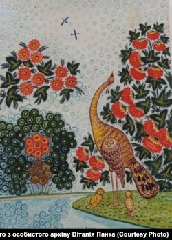 Федір Панко, робота «П'є журавка воду»