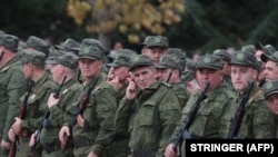 Резервісти, призвані під час часткової мобілізації в Севастополі, Крим, 27 вересня 2022 року