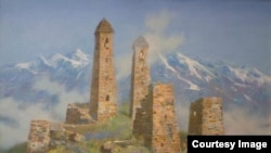 Чеченские башни (работа Султана Юшаева)