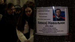 Tihi pomen za Navaljnog u Beogradu Tihi pomen za Navaljnog u Beogradu