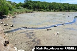 Обмеление Каховского водохранилища, 9 июня 2023 года