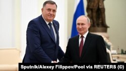 Milorad Dodik i Vladimir Putin u Moskvi, 23. maja 2023.