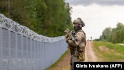 Патрулирование границы Латвии