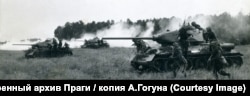 Танки Т-34/85 на учениях в Чехословакии, 1952 год