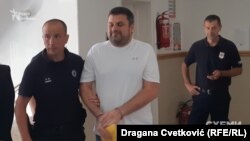 Андрій Наумов у Вищому суді міста Ниш (Сербія), 6 липня 2023 року