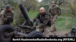 Робота мінометів на фронті. Бахмутський напрямок, 31 травня 2023 року