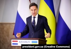 Прем’єр-міністр Нідерландів Марк Рютте під час візиту до України. Харків, 1 березня 2024 року