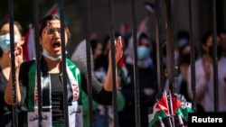 Протестующие в Колумбийском университете