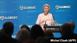 European Commission President Ursula von der Leyen presented a few new proposals at the GLOBSEC conference in Bratislava, including bringing Western Balkan countries closer to the EU's lucrative single market.