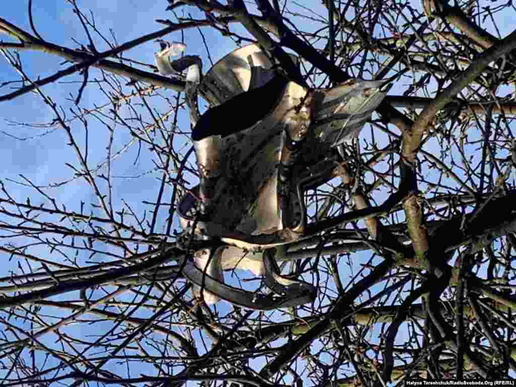 ЛЬВІВ – Уламки ракети на дереві