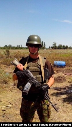 Євгеній Балан в Луганському аеропорту