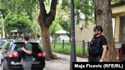 Policia e Kosovës gjatë aksionit në veri më 20 maj 2024.