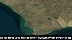 Спутниковый снимок, подтверждающий пожар в районе мыса Чауда – 25 июня 2024