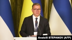 Премьер-министр Финляндии Петтери Орпо во время визита в Украину. Киев, 23 августа 2023 года