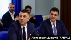 Glavni specijalni tužilac Vladimir Novović i ministar pravde Andrej Milović