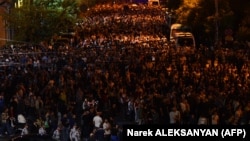 Акція протесту в центрі Єревану, 24 вересня 2023 року