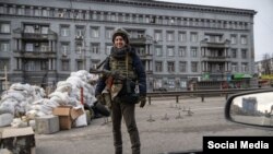 Олександр Єрмаков під час служби у ТРО, Київ