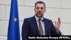 Elmedin Konaković, ministar vanjskih poslova BiH, na konferenciji za medije u Sarajevu 25. 4. 2024.