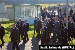 Dodik i Vučić u posjeti Potočarima, 10. novembra 2015.