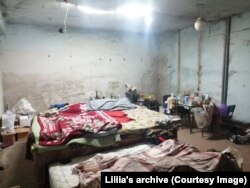Підвал, у якому сім'я Лілії ховалася від вибухів