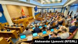 Skupštinska sjednica na kojoj se raspravlja o rezoluciji o genocidu u Jasenovcu