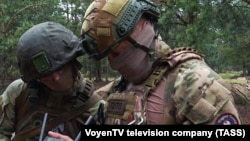 Боевое слаживание военнослужащих Вооруженных сил Белоруссии и бойцов ЧВК "Вагнер" на полигоне "Брестский" (архивное фото)