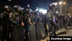 Силовики під час протесту в Бішкеку, 18 травня 2024 року