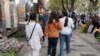 The upsurge in unrest comes as Tehran tries to crack down on women appearing in public without the mandatory hijab.