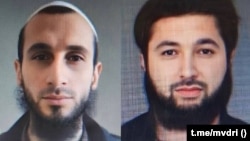 Амирхан Гуражев и Адам Оздоев, двое из четырех разыскиваемых подозреваемых. Фотография из телеграм-канала МВД по Ингушетии