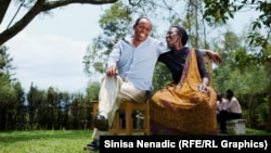 Karenzi Nasson i Margaret Murekatete u Rukara, zapadna Ruanda.