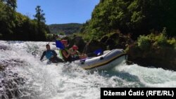 Regata na rijeci Uni kod Bihaća (Arhiva)