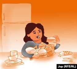 Mâncatul compulsiv: Pe baza bullying-ului de la liceu și a despărțirii de primul iubit, Alina a început să mănânce. Găsea acest lucru reconfortant. Chiar și așa, obiceiul înfometării nu s-a oprit aici. După anumite perioade de mâncat, Alina se înfometa câte una-două săptămâni, intervale în care nu bea nici apă.