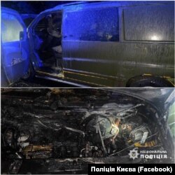 Первое авто, сожженное поджигателями